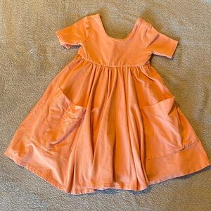 Peach Remie Girl Dress